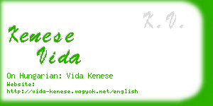 kenese vida business card
